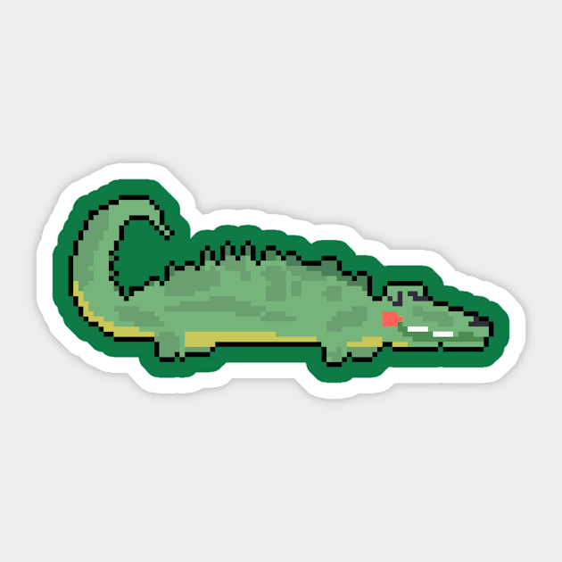 Fearless Scaly Guardian Sticker by Pixel.id